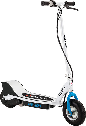 Razor E300 Electric Scooter - White/Blue
