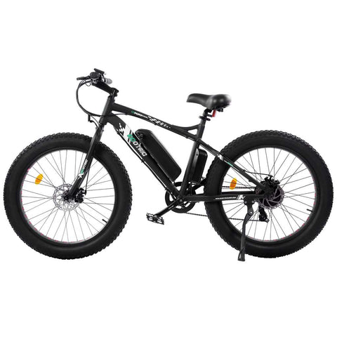 26" Fat Tire Beach Snow Electric Bike-Matt Black by Ecotric