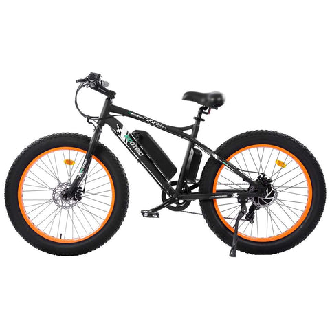26" Fat Tire Beach Snow Electric Bike Orange by Ecotric