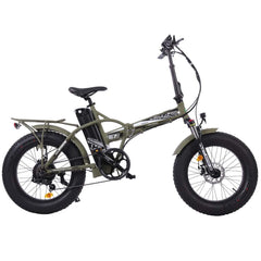 20" Flat Tire Green 48v Electric Bike with LCD Screen by Ecotric