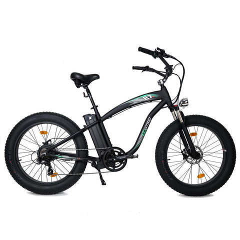 Hammer Electric Fat Tire Beach Snow Bike in Black by Ecotric