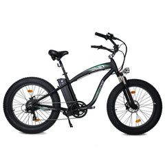 Hammer Electric Fat Tire Beach Snow Bike in Black by Ecotric