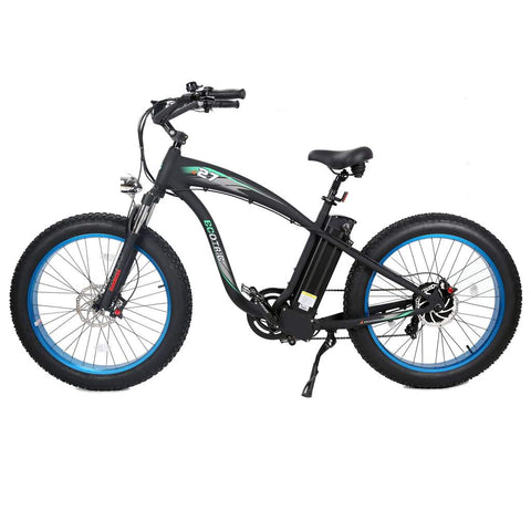 Hammer Electric Fat Tire Beach Snow Bike in Blue by Ecotric