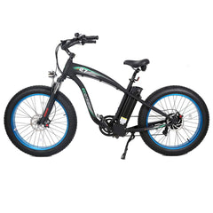 Hammer Electric Fat Tire Beach Snow Bike in Blue by Ecotric