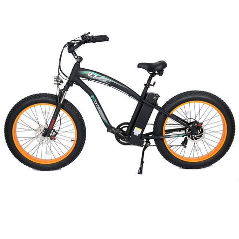 Hammer Electric Fat Tire Beach Snow Bike in Organge by Ecotric